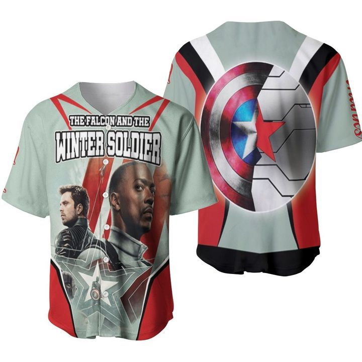 The Falcon And The Winter Soldier Teammates Real Marvel Movies 456 Gift For Lover Baseball Jersey, Unisex Jersey Shirt for Men Women