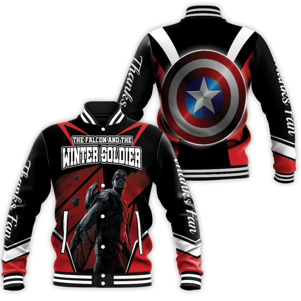 The Falcon Superhero New Captain Baseball Jacket for Men Women