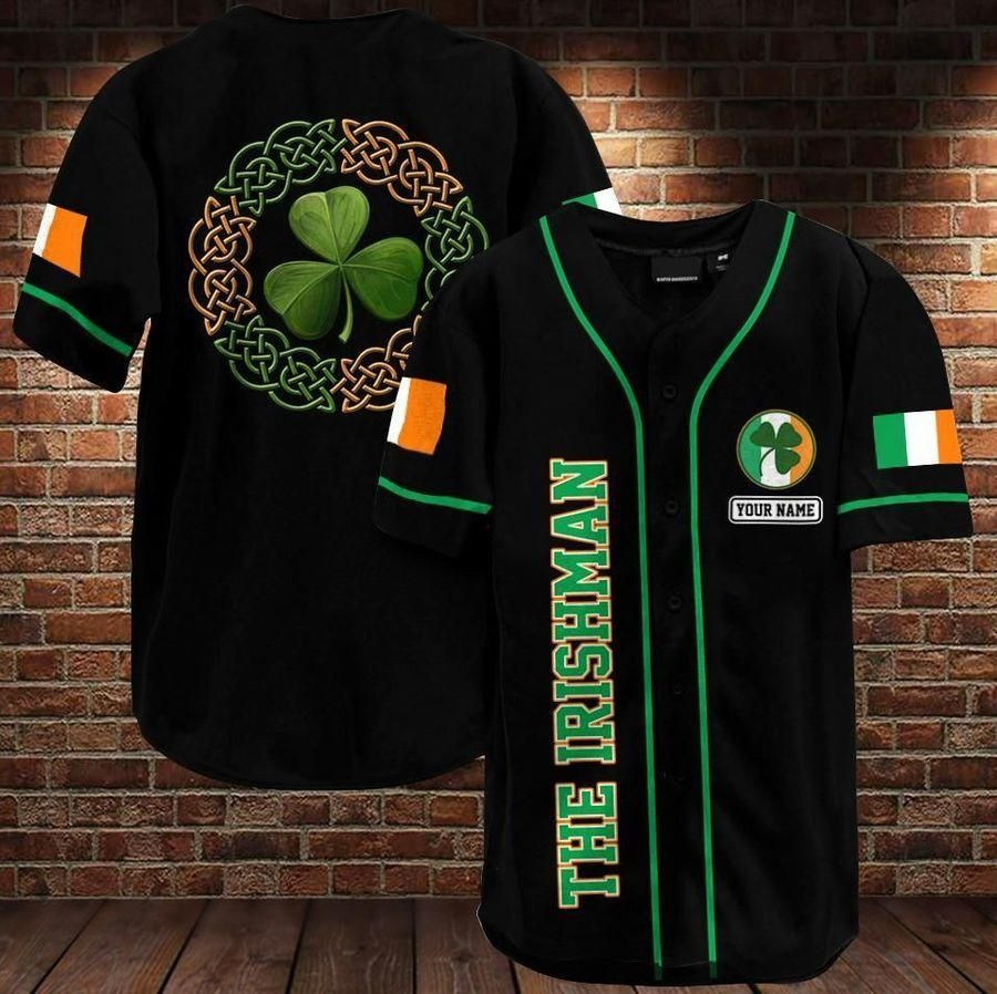 The Irishman Custom Name Baseball Jersey