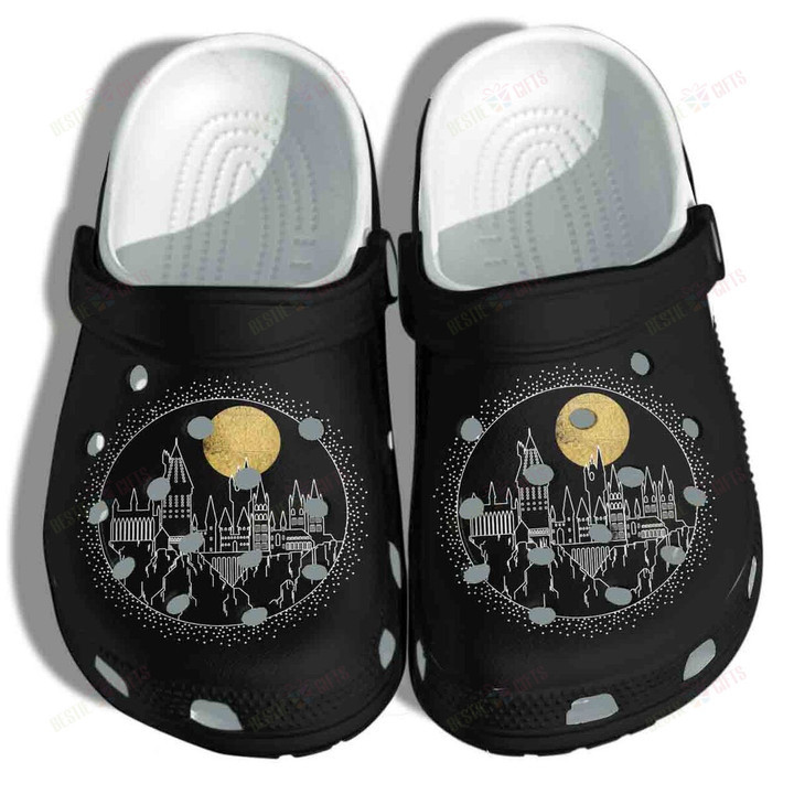 The Magic Castle By Night Crocs Classic Clogs Shoes