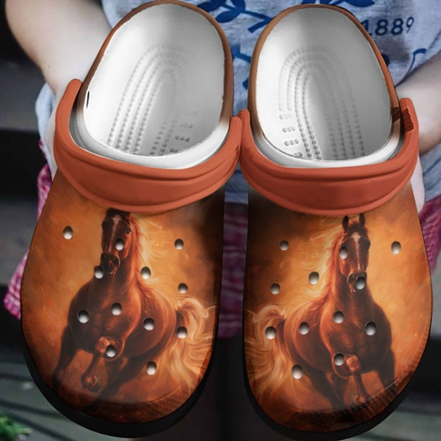 The Night Horse Crocs Clogs Shoes Birthday Gift For Men Women