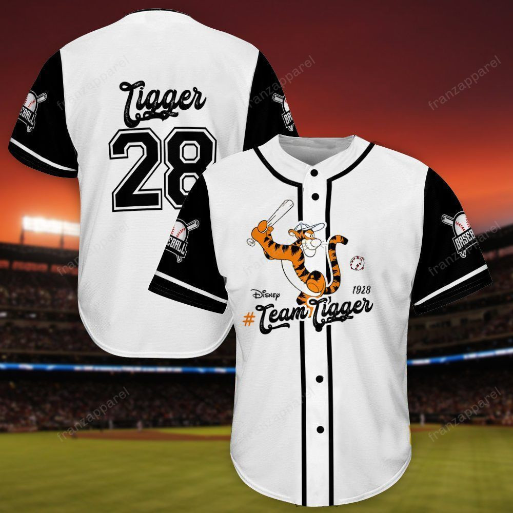 Tigger Personalized 3d Baseball Jersey Limited 23