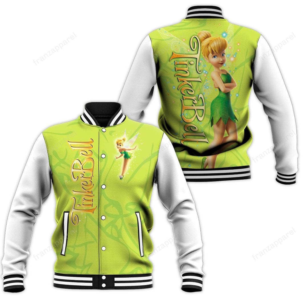 Tinker Bell Baseball Jacket 17 Personalized 3d Baseball Jersey for Men Women