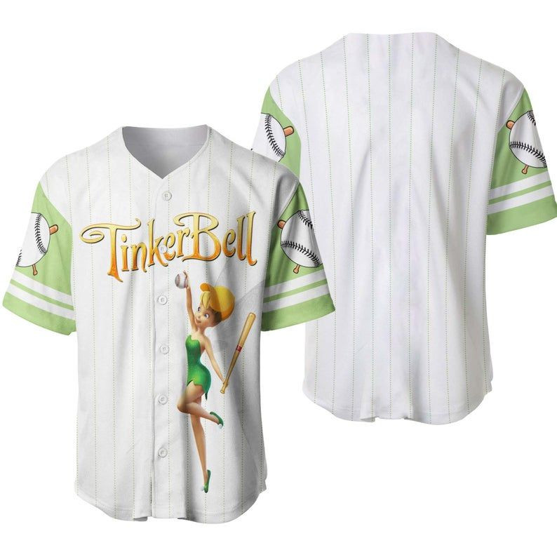 Tinker Bell Disney Baseball Jerseyer Jersey