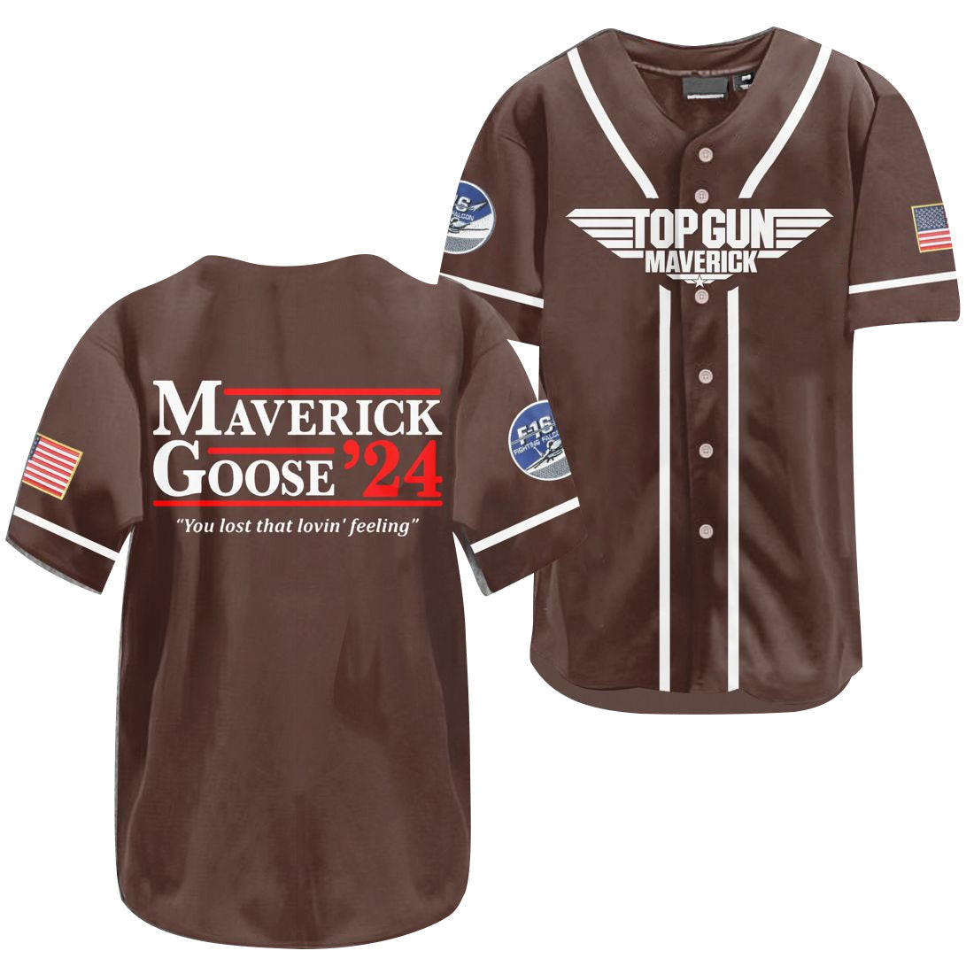 Top Gun Maverick Goose You Lost That Loving Feeling Baseball Jersey