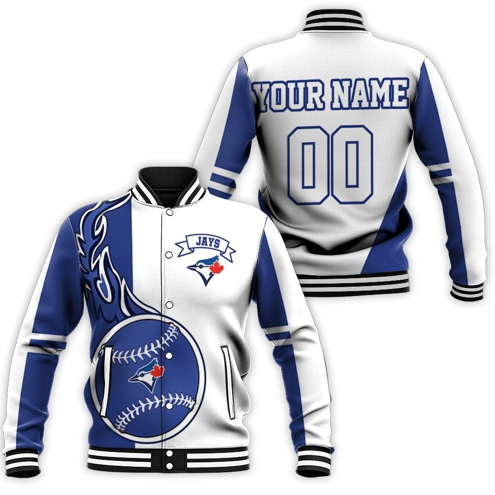 Toronto Blue Jays 3d Personalized Baseball Jacket for Men Women