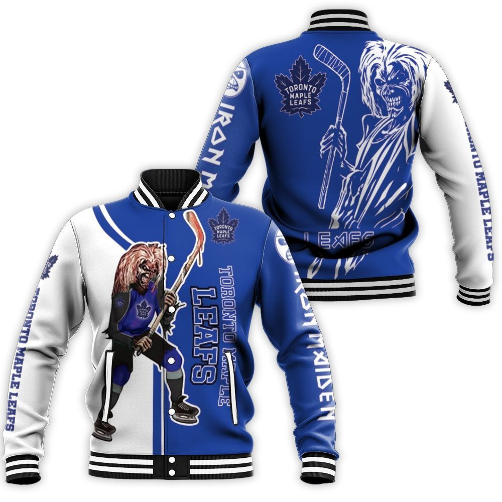 Toronto Maple Leafs And Zombie For Fans Baseball Jacket for Men Women