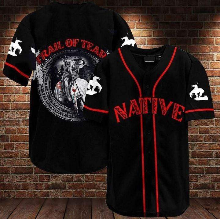 Trail Of Tear Native American Personalized 3d Baseball Jersey