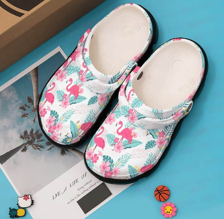 Tropical Flamingos Crocs Classic Clogs Shoes
