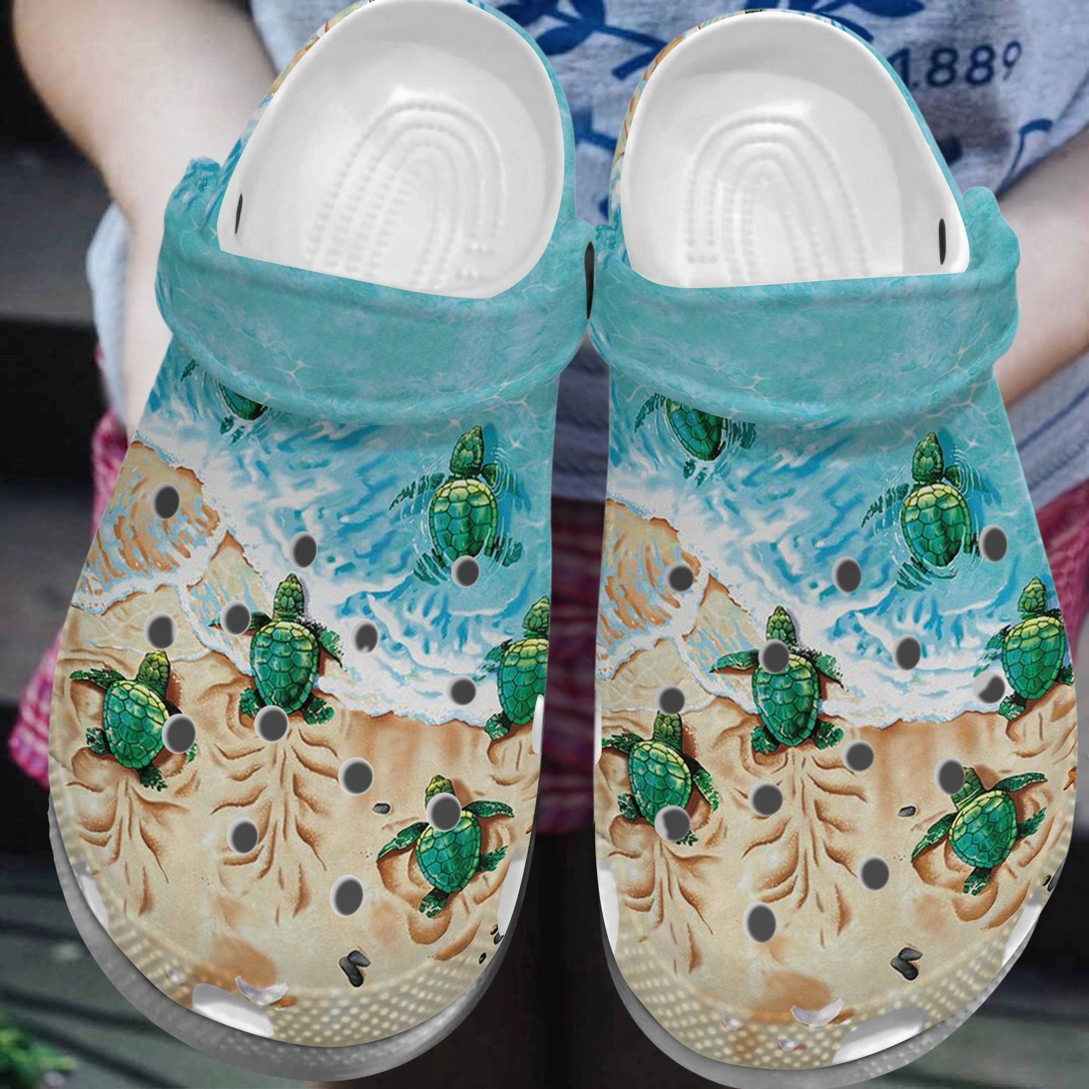 Turtle Baby Beach Ocean Shoes Crocs Clogs For Women Men