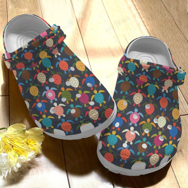 Turtle Colorful Crocs Classic Clogs Shoes PANCR0661
