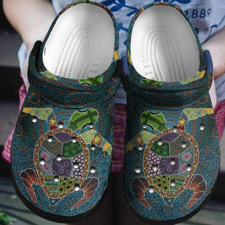 Turtle Crocs Classic Clogs Shoes