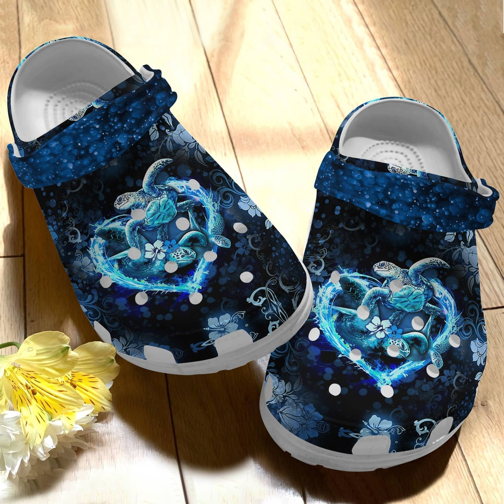 Turtle Under The Ocean Shoes Crocs Clogs For Women Men