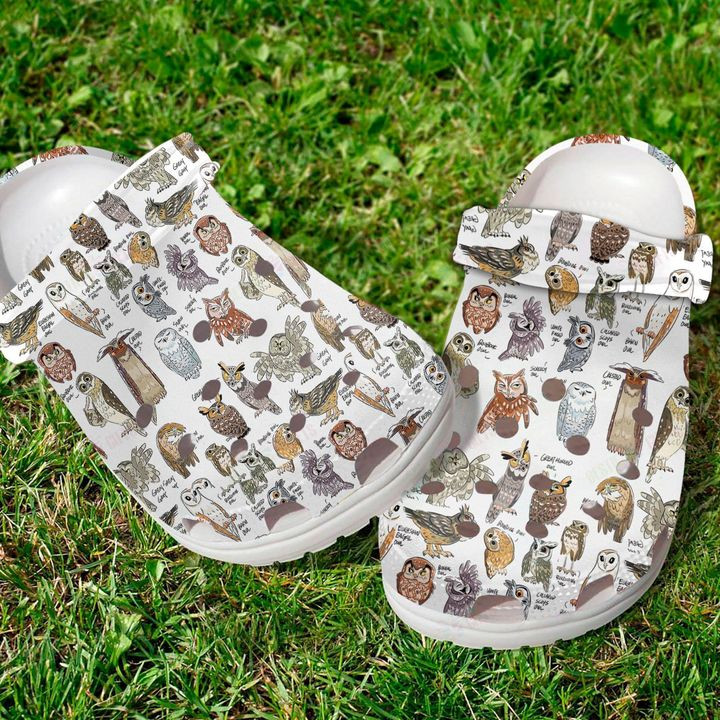 Type Of Owls Crocs Classic Clogs Shoes