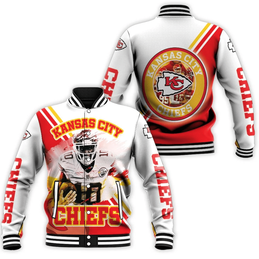 Tyreek Hill 10 Kansas City Chiefsfor Fans Baseball Jacket for Men Women