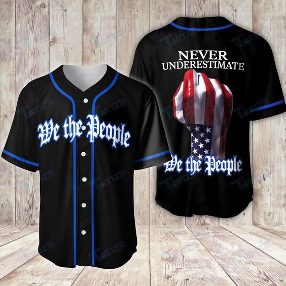 US Veteran We The People Baseball Jersey, Unisex Jersey Shirt for Men Women