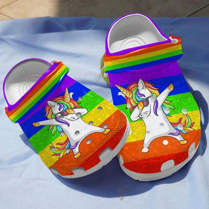 Unicorn Rainbow Crocs Classic Clogs Shoes PANCR0437