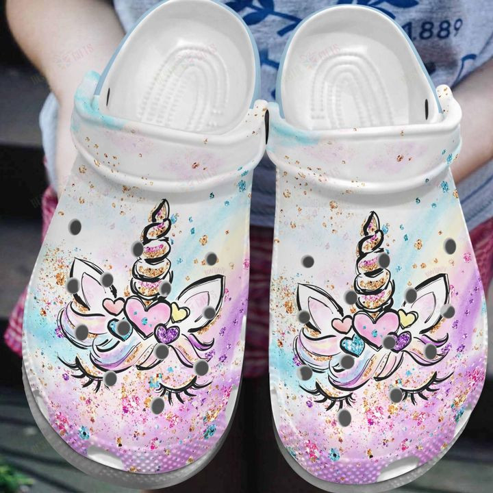 Unicorn Whitesole  Crocs Classic Clogs Shoes