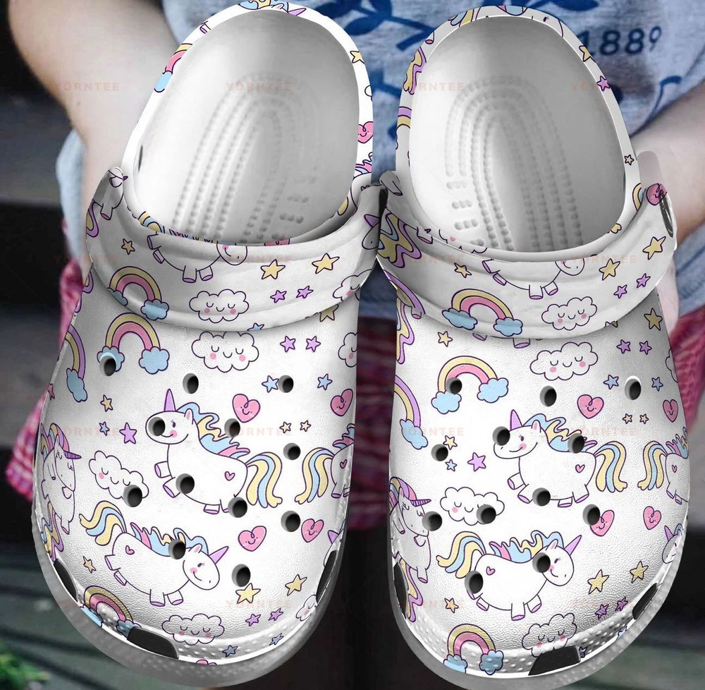 Unicorns Magic Dream Gift For Lover Rubber Crocs Clog Shoes Comfy Footwear