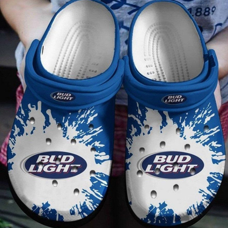 Unique Bud Light Rubber Crocs Clog Shoes Comfy Footwear