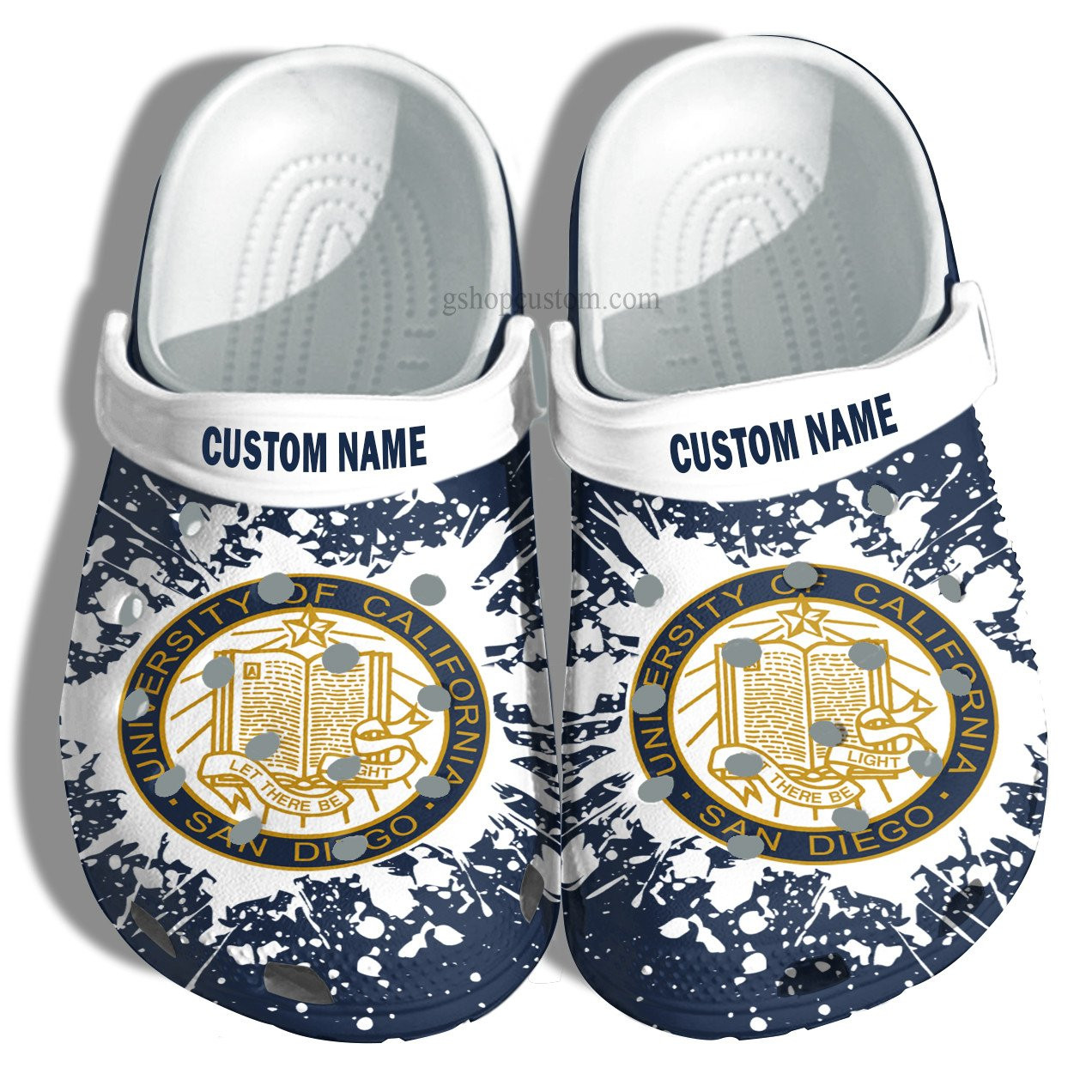University Of California San Diego Graduation Gifts Croc Shoes Customize- Admission Gift Crocs Shoes