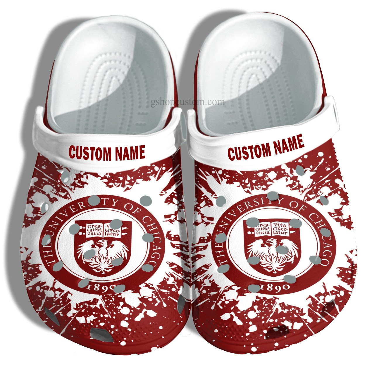 University Of Chicago Graduation Gifts Croc Shoes Customize- Admission Gift Crocs Shoes