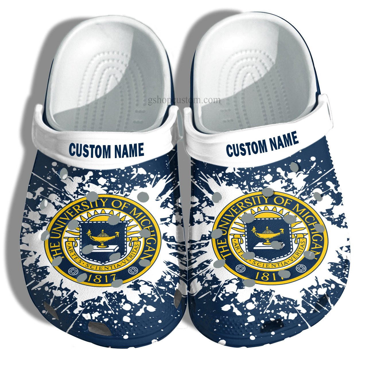 University Of Michigan Croc Shoes Customize- University Graduation Gifts Crocs Shoes Admission Gift