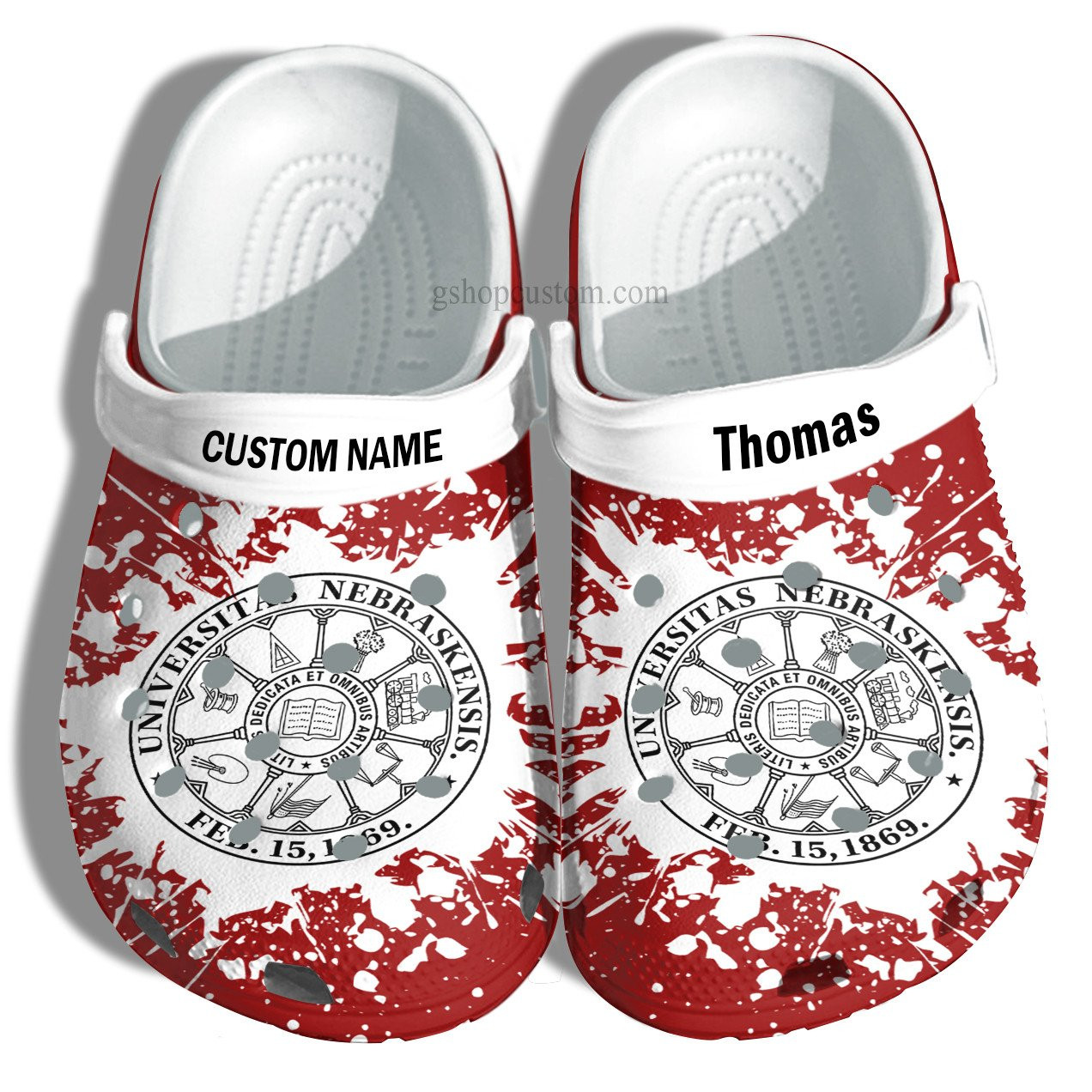 University Of Nebraska Graduation Gifts Croc Shoes Customize- Admission Gift Crocs Shoes+B2191:B3060