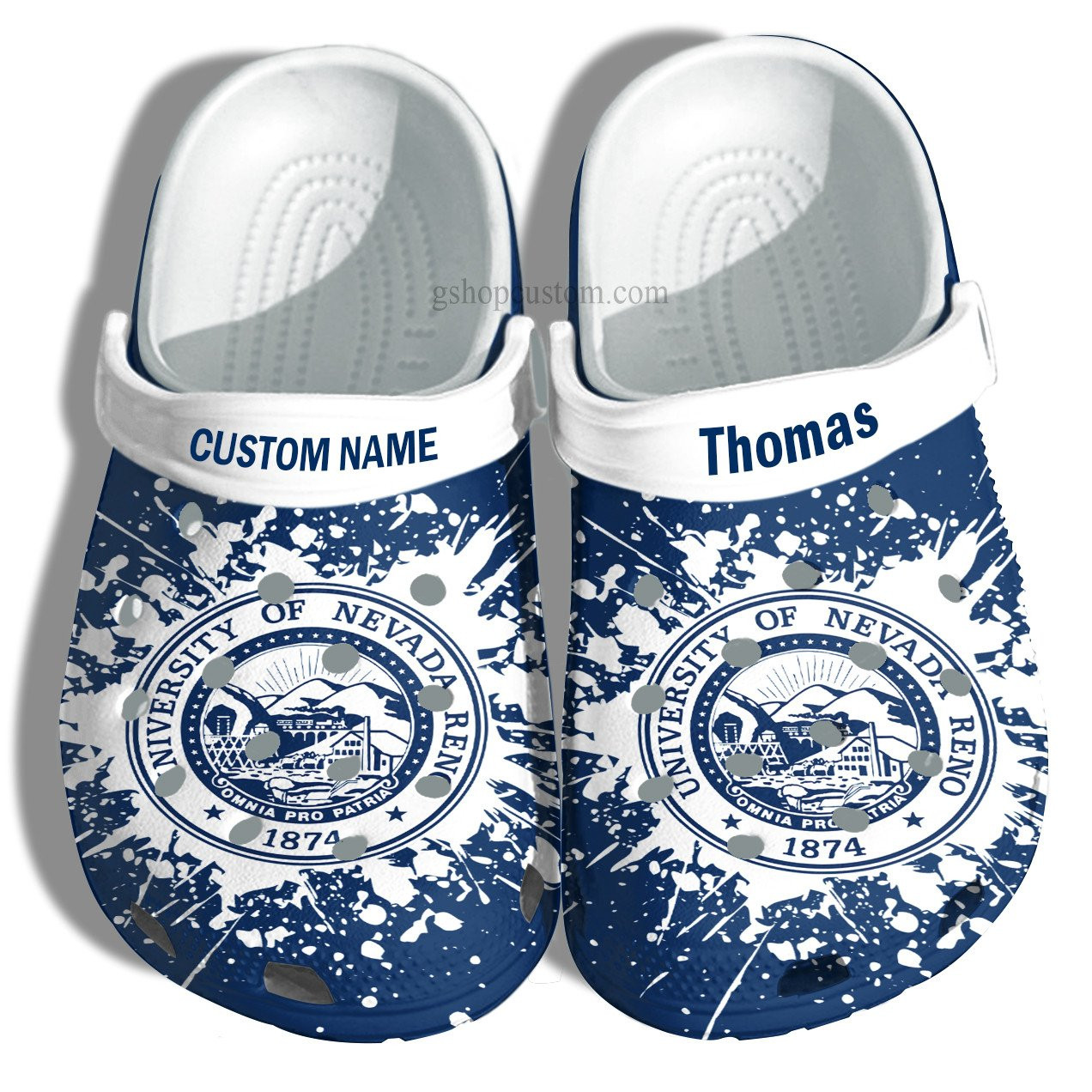 University Of Nevada Reno Graduation Gifts Croc Shoes Customize- Admission Gift Crocs Shoes