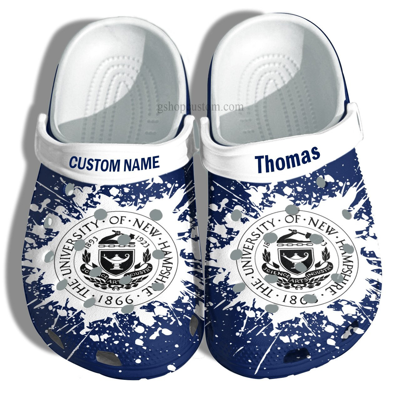 University Of New Hampshire Graduation Gifts Croc Shoes Customize- Admission Gift Crocs Shoes