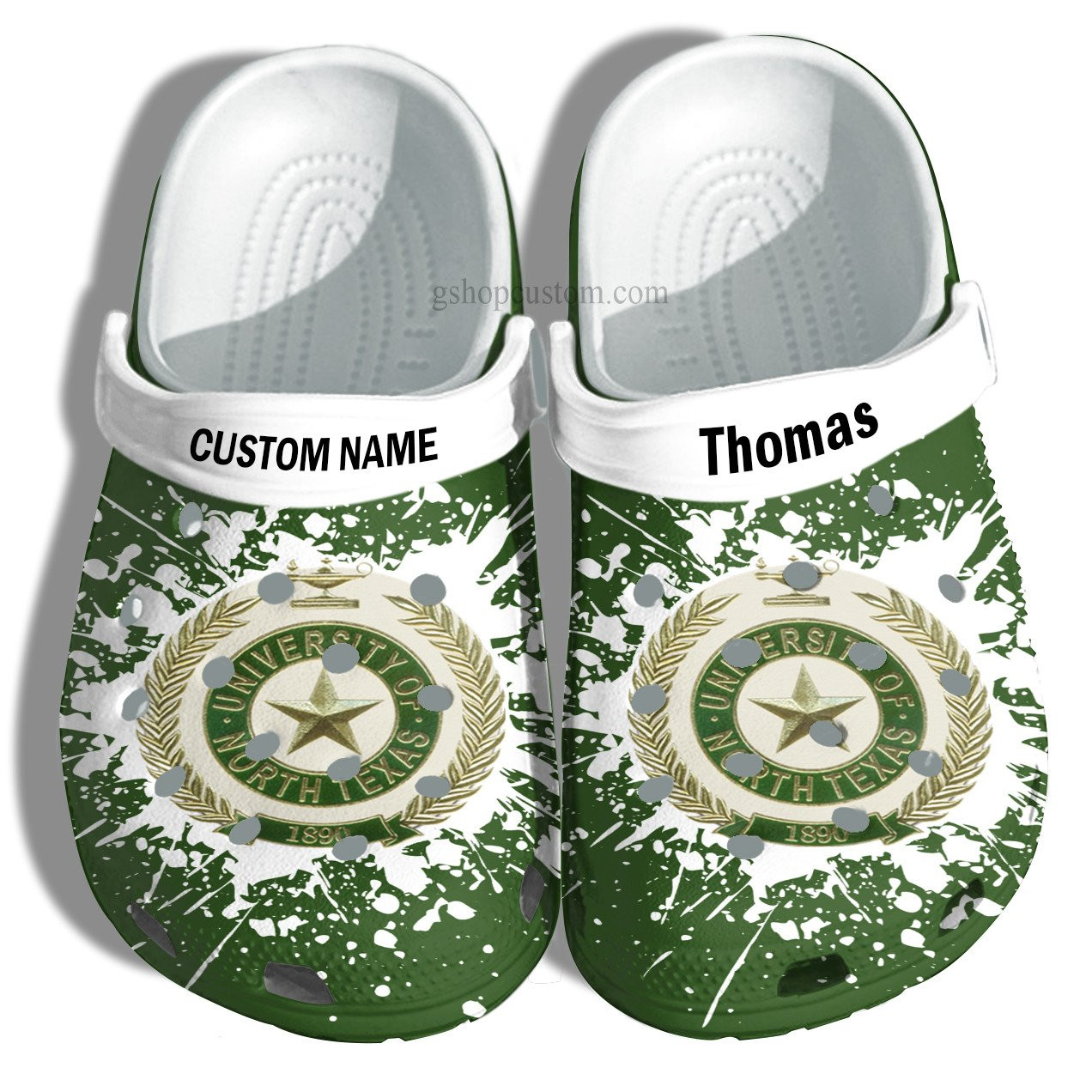 University Of North Texas Graduation Gifts Croc Shoes Customize- Admission Gift Crocs Shoes