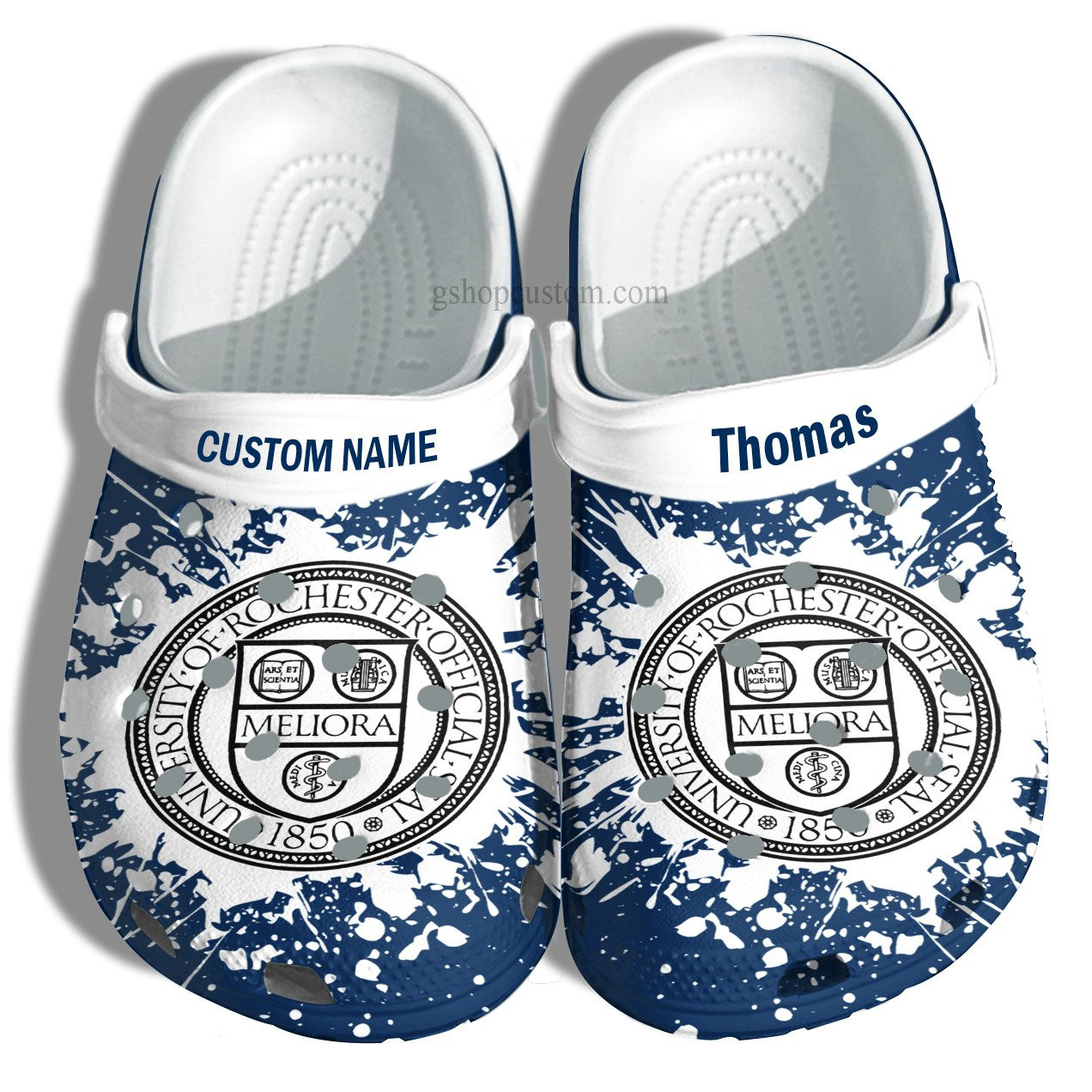 University Of Rochester Graduation Gifts Croc Shoes Customize- Admission Gift Crocs Shoes