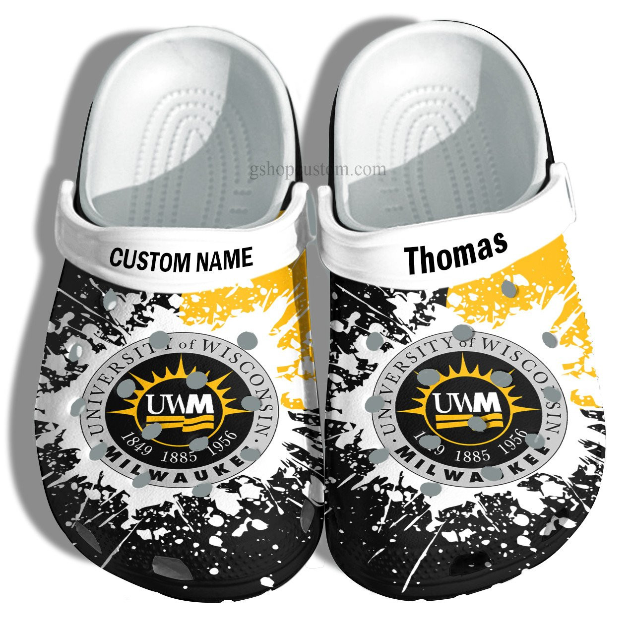 University Of Wisconsin-Milwaukee Graduation Gifts Croc Shoes Customize- Admission Gift Crocs Shoes