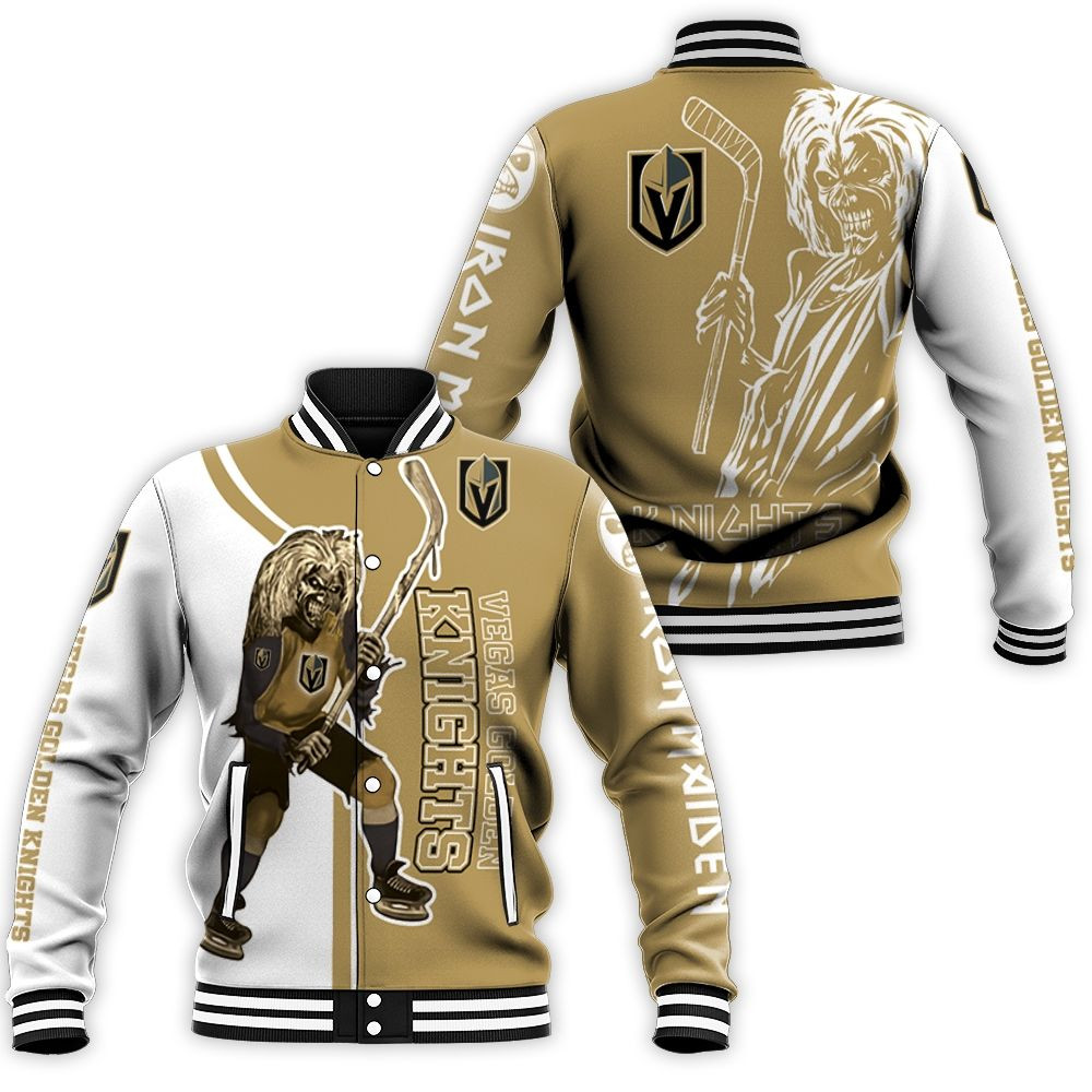 Vegas Golden Knights And Zombie For Fans Baseball Jacket for Men Women