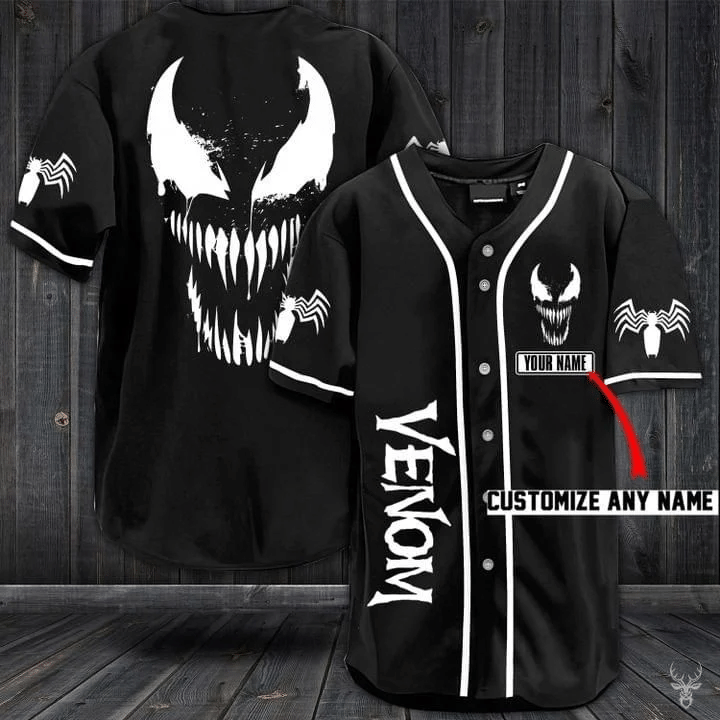 Venom Marvel Avengers Gift For Lover Baseball Jersey, Unisex Jersey Shirt for Men Women