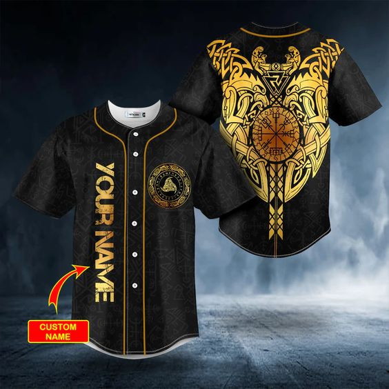 Viking Blood Eagle Custom Name Baseball Jersey, Unisex Jersey Shirt for Men Women