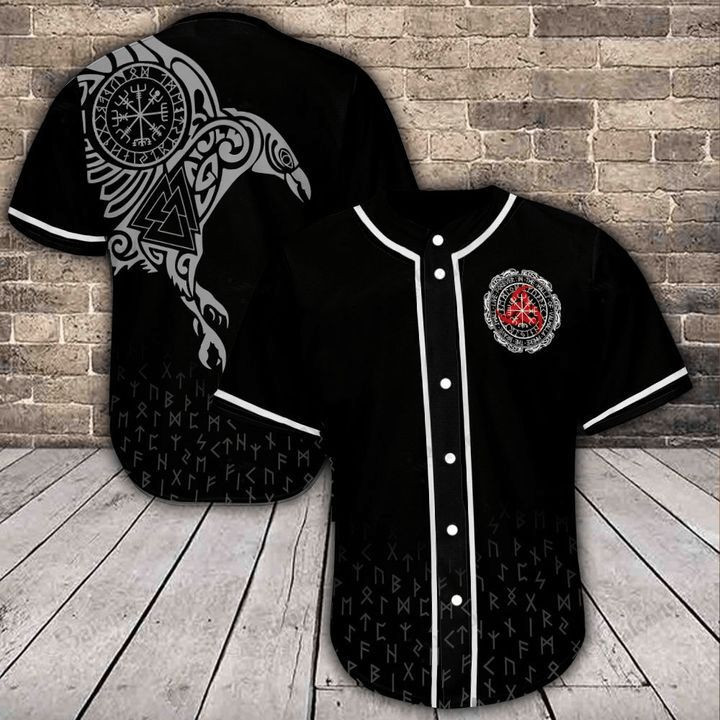 Viking Eagle Tattoo Black Personalized 3d Baseball Jersey, Unisex Jersey Shirt for Men Women
