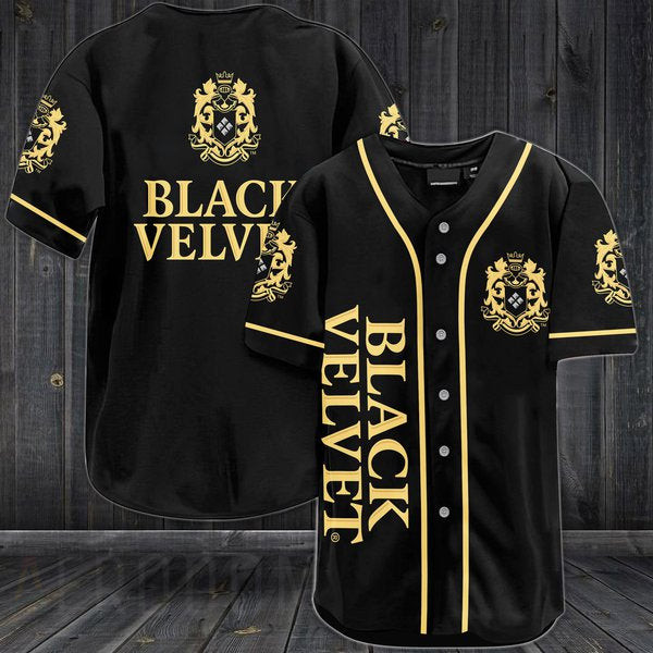 Vintage Black Velvet Canadian Whisky Baseball Jersey