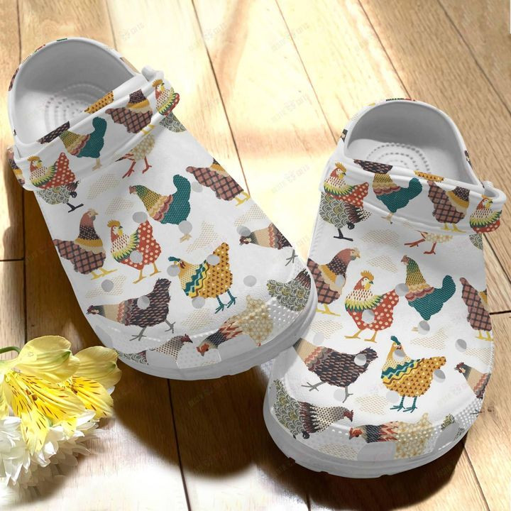 Vintage Chicken Ladies Crocs Classic Clogs Shoes