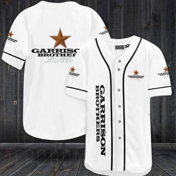 Vintage Garrison Brothers Whiskey Baseball Jersey, Unisex Jersey Shirt for Men Women