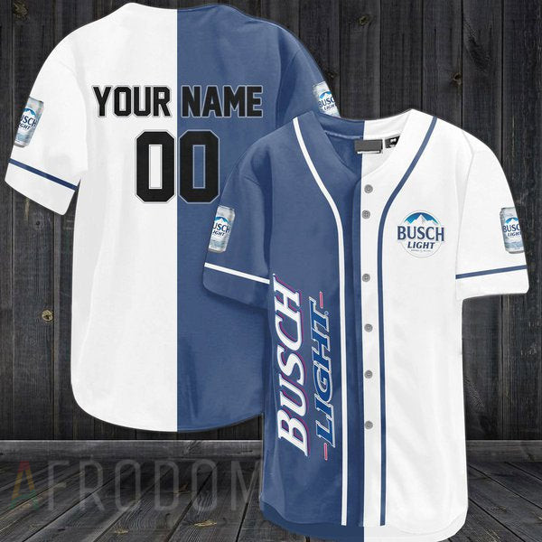 Vintage Personalized Busch Light Beer Baseball Jersey