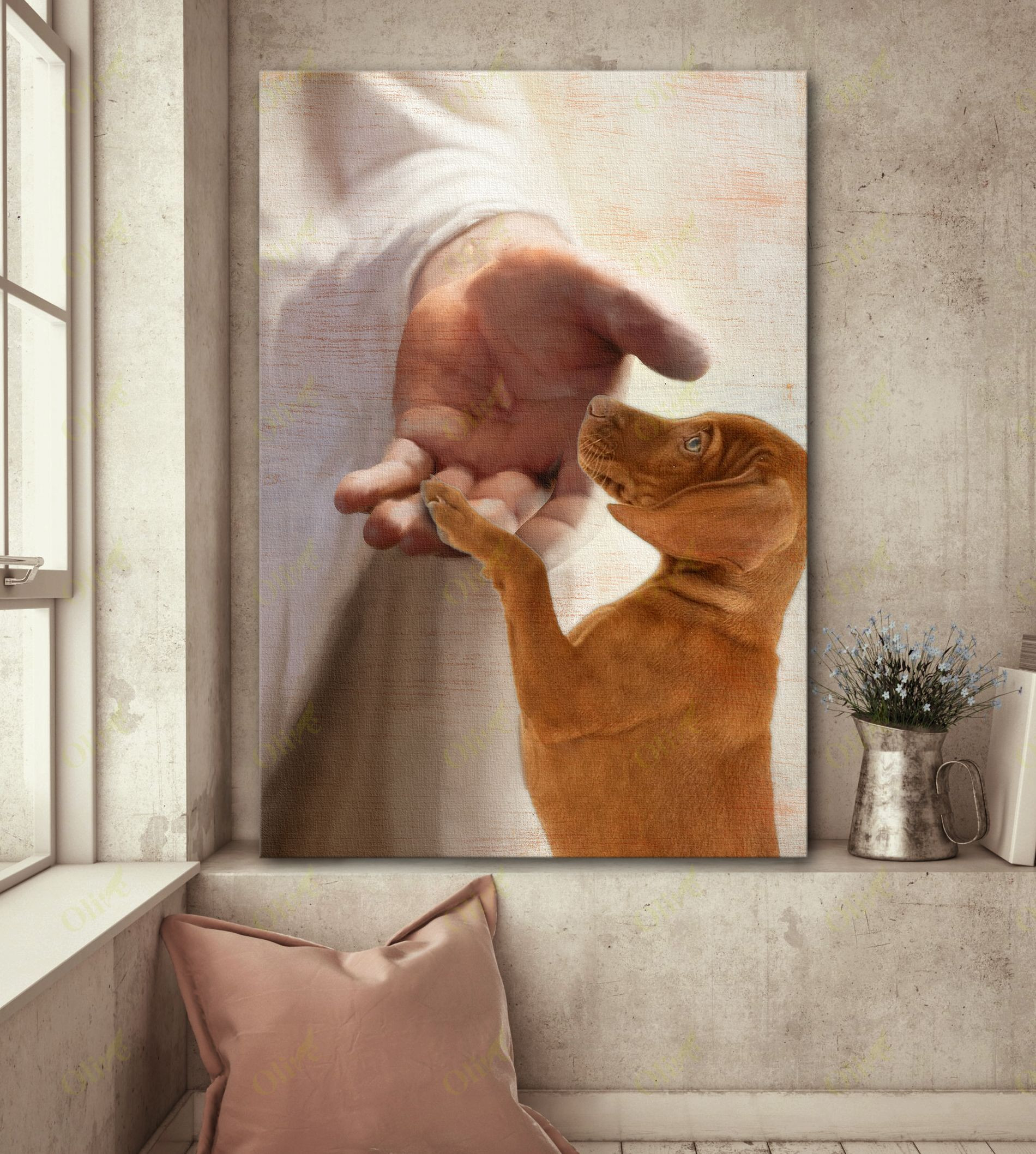 Vizslas - Take My Hand Canvas Vizslas Poster And Canvas Art Wall Decor