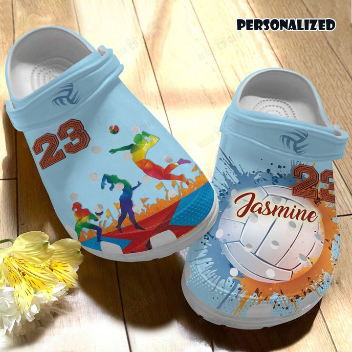 Volleyball Personalized The Winner Crocs Classic Clogs Shoes