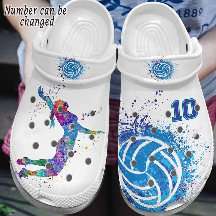 Volleyball Personalized Volleyball Lover Crocs Classic Clogs Shoes PANCR0440