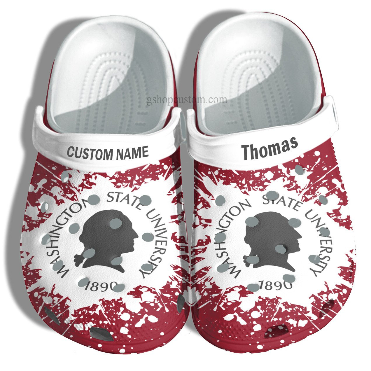 Washington State University Graduation Gifts Croc Shoes Customize- Admission Gift Crocs Shoes