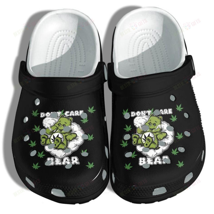 Weed Bear Funny High Smoke Crocs Classic Clogs Shoes PANCR0542