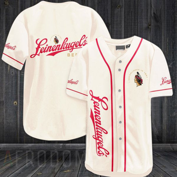 Wheat Leinenkugel Beer Baseball Jersey