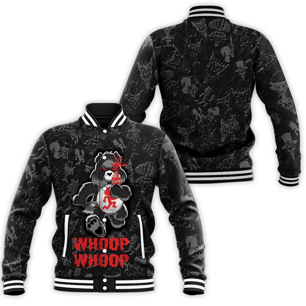 Whoop Whoop Insane Clown Posse Sugar Bear 3d Baseball Jacket for Men Women