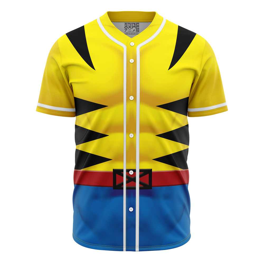 Wolverine Cosplay Marvel Baseball Jersey, Unisex Jersey Shirt for Men Women