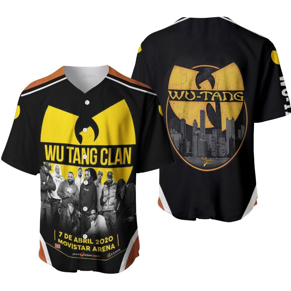 Wu Tang Clan 7 De Abril 2020 Movistar Arena Legend Hip Hop 12 Gift For Lover Baseball Jersey, Unisex Jersey Shirt for Men Women